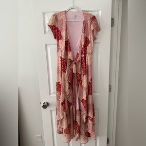 Blue Rain High Low Dress